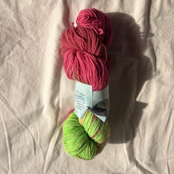 Sockenwolle handgefärbt